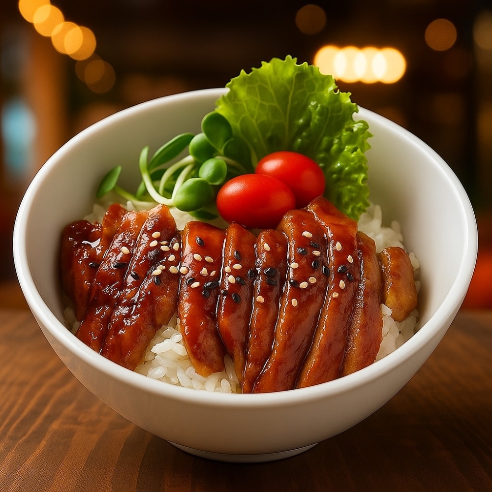 ข้าวหมูอบบราวน์ซอส