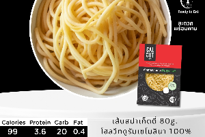 เส้นสปาเก็ตตี้ โฮลวีทดูรัมเซโมลินา 100% (80 กรัม)