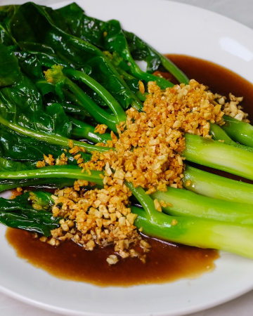 คะน้าฮ่องกงน้ำมันหอย