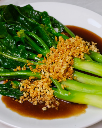 คะน้าฮ่องกงน้ำมันหอย