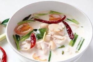 Tom Kha Gai soup - Tom Kha Gai Suppe - ต้มข่าไก่