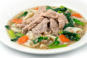 Creamy noodles soup - Cremige Nudelsuppe - ราดหน้า