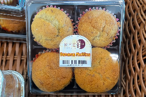 มัฟฟินกล้วยหอมกล่อง 4 ชิ้น