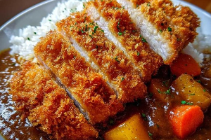 ข้าวแกงกะหรี่หมูทอด