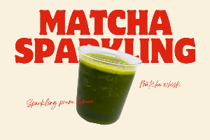 Matcha Sparkling Ube Lemon