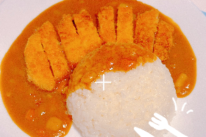 ข้าวแกงกะหรี่ทงคัตสึ / Tonkutsu and Japanese Rice with Curry