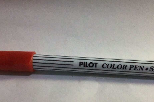 ปากกาPILOT COLOR PEN สีเเดง