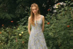 Aimee dress Blue daisies size L