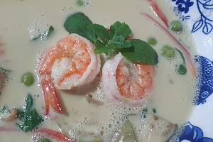 แกงเขียวหวานกุ้ง