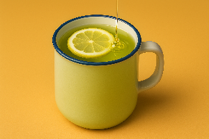 ชาเขียวน้ำผึ้งมะนาวร้อน | Hot Honey Lemon Green Tea