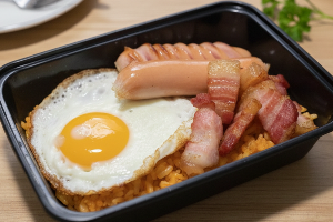 ข้าวผัด อเมริกัน ไข่ดาว