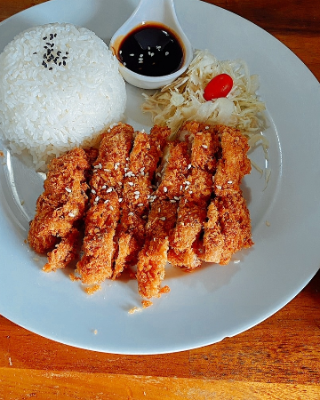 ข้าวไก่ทอดทงคัตสึ