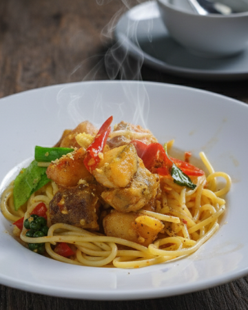 สปาเกตตี ผัดฉ่าทะเล