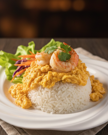 ข้าวไข่ข้นกุ้ง