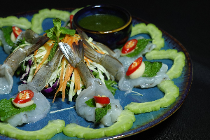 กุ้งแช่น้ำปลา