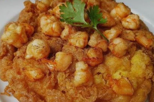 ไข่เจียวกุ้งสับ