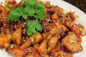 หมู/ไก่ ทอดกระเทียม