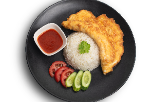 ข้าวไข่เจียวหมู/ไก่สับ