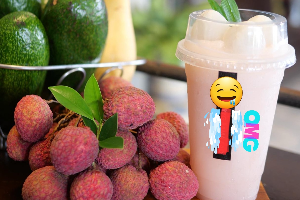 ลิ้นจี่ สมูทตี้ (แก้วใหญ่ 22 ออนซ์)