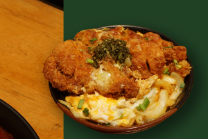 ข้าวหน้าหมูทอด