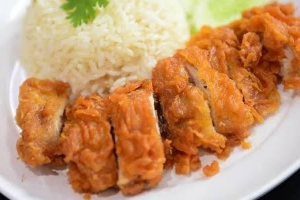 ข้าวมันไก่ทอด
