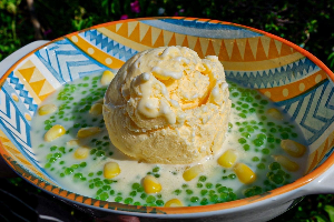 สาคูสดข้าวโพดไอกรีมวานิลา