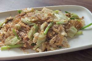วุ้นเส้นผัดไข่(กับข้าว)