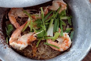 กุ้งอบวุ้นเส้น(กับข้าว)