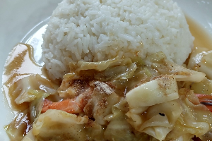 ผัดกะหล่ำปลี(ราดข้าว)
