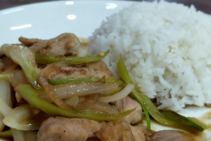 ผัดพริกหยวก(ราดข้าว)