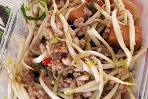 ผัดถั่วงอก(กับข้าว)