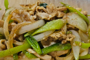 ผัดพริกหยวก(กับข้าว)