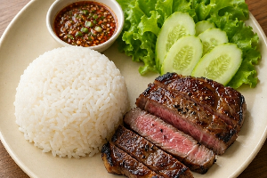 ข้าวหน้าเนื้อ Meet Rice