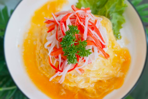 ข้าวไข่ข้น ปูอัด