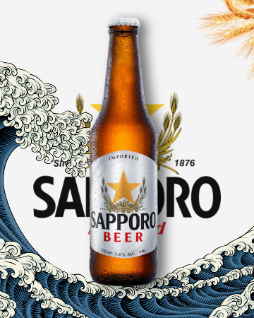 Sapporo Beer 330ml.