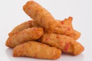 ลูกชิ้นปูอัดทอด/ Fried Crab Nugget