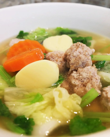 ต้มจืดเต้าหู้หมูสับ (กับข้าว)