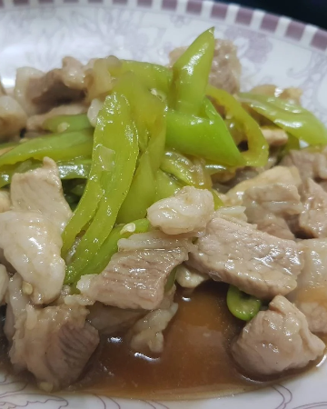 ผัดพริกอ่อน (กับข้าว)