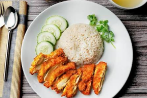 ข้าวมันไก่กรอบ