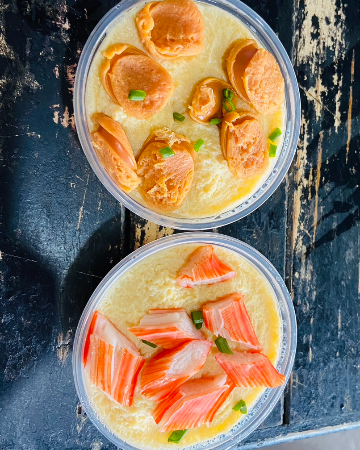 ไข่ตุ๋นทรงเครื่อง ชุด 2 ถ้วย (กับข้าว)