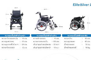 รถเข็นไฟฟ้า ELite silver ล้อใหญ่ 46kg forever (พรีออเดอร์ 7วัน)