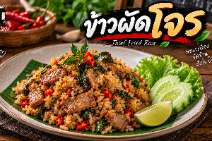 ข้าวผัดโจร หมู