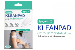 พลาสเตอร์ปิดแผล kleanpad 4x7cm 4ชิ้น/กล่อง