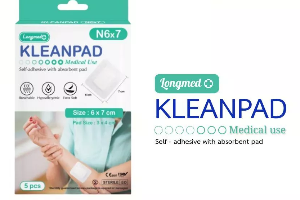 พลาสเตอร์ปิดแผล kleanpad 6x7cm 5ชิ้น/กล่อง