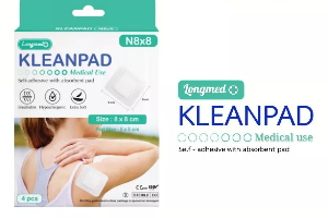 พลาสเตอร์ปิดแผล kleanpad 8x8cm 4ชิ้น/กล่อง