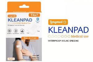 kleanpad พลาสเตอร์ปิดแผลกันน้ำ 4x7cm 3ชิ้น/กล่อง