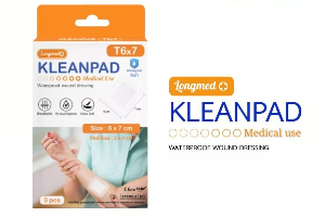 kleanpad พลาสเตอร์ปิดแผลกันน้ำ 6x7cm 3ชิ้น/กล่อง