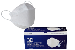หน้ากากอนามัย 3D สีขาว 50ชิ้น/กล่อง pro aid