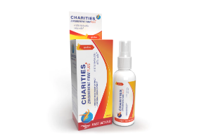 สเปรย์ สูตรร้อน ผสมสารสกัดพริก 60 ml charities