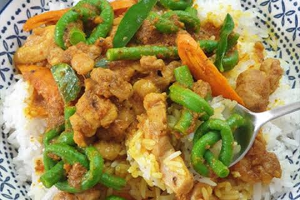 ผัดพริกแกงไก่